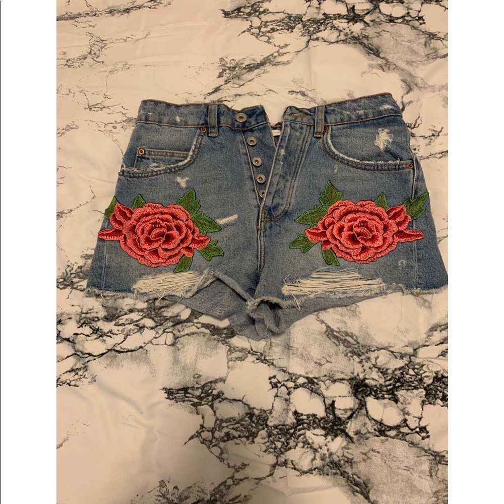 Zara denim shorts